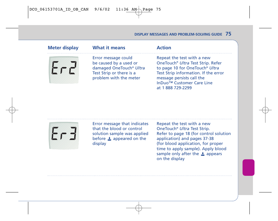 Lifescan In Duo User Manual | Page 75 / 90