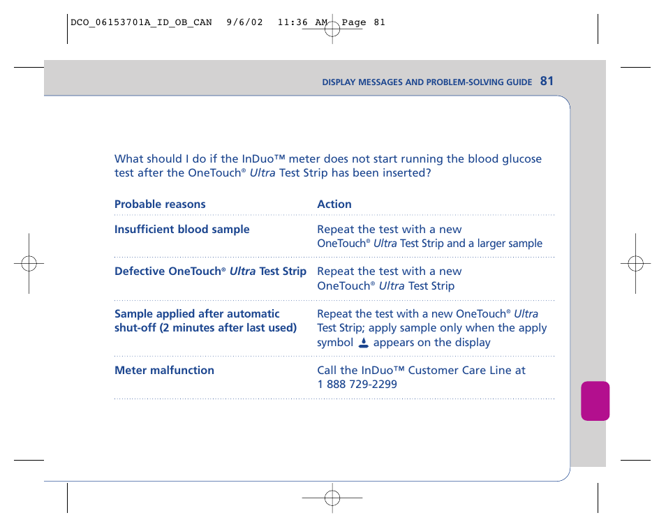 Lifescan In Duo User Manual | Page 81 / 90