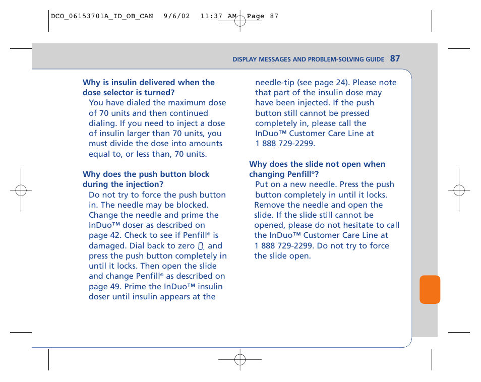 Lifescan In Duo User Manual | Page 87 / 90