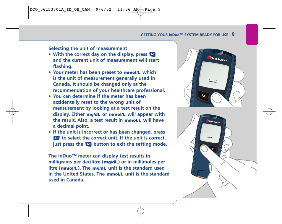 Lifescan In Duo User Manual | Page 9 / 90