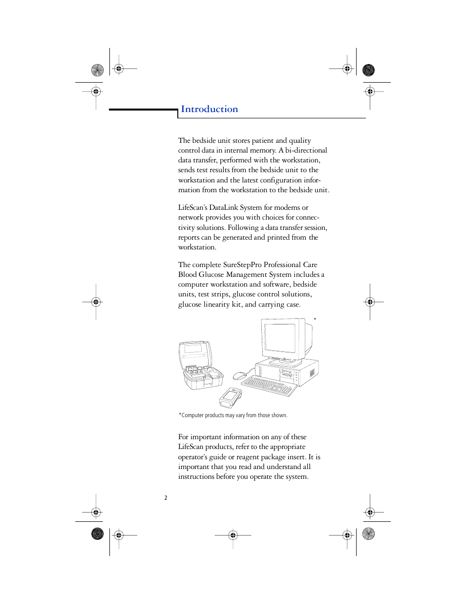 Introduction | Lifescan SureStep Pro User Manual | Page 14 / 117