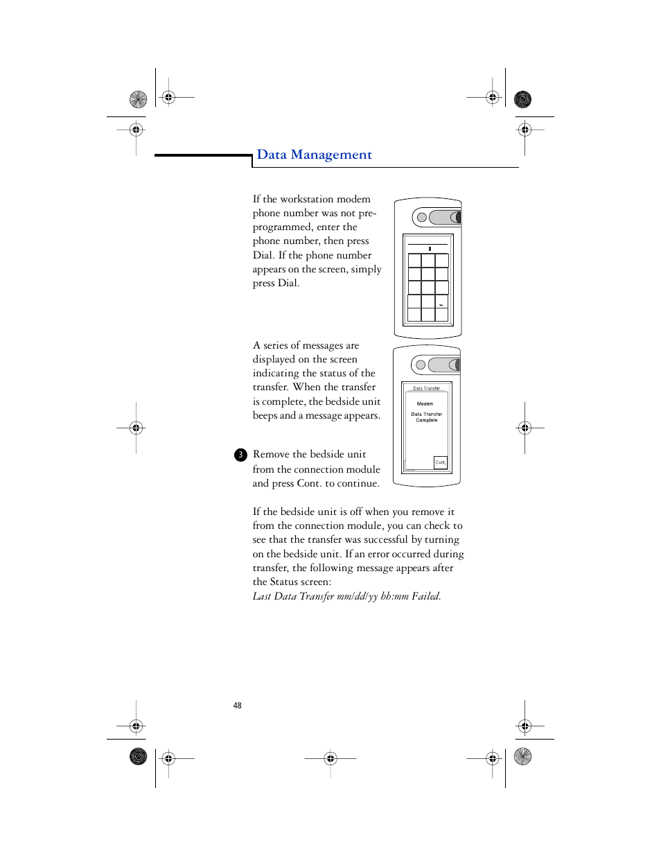 Data management | Lifescan SureStep Pro User Manual | Page 60 / 117
