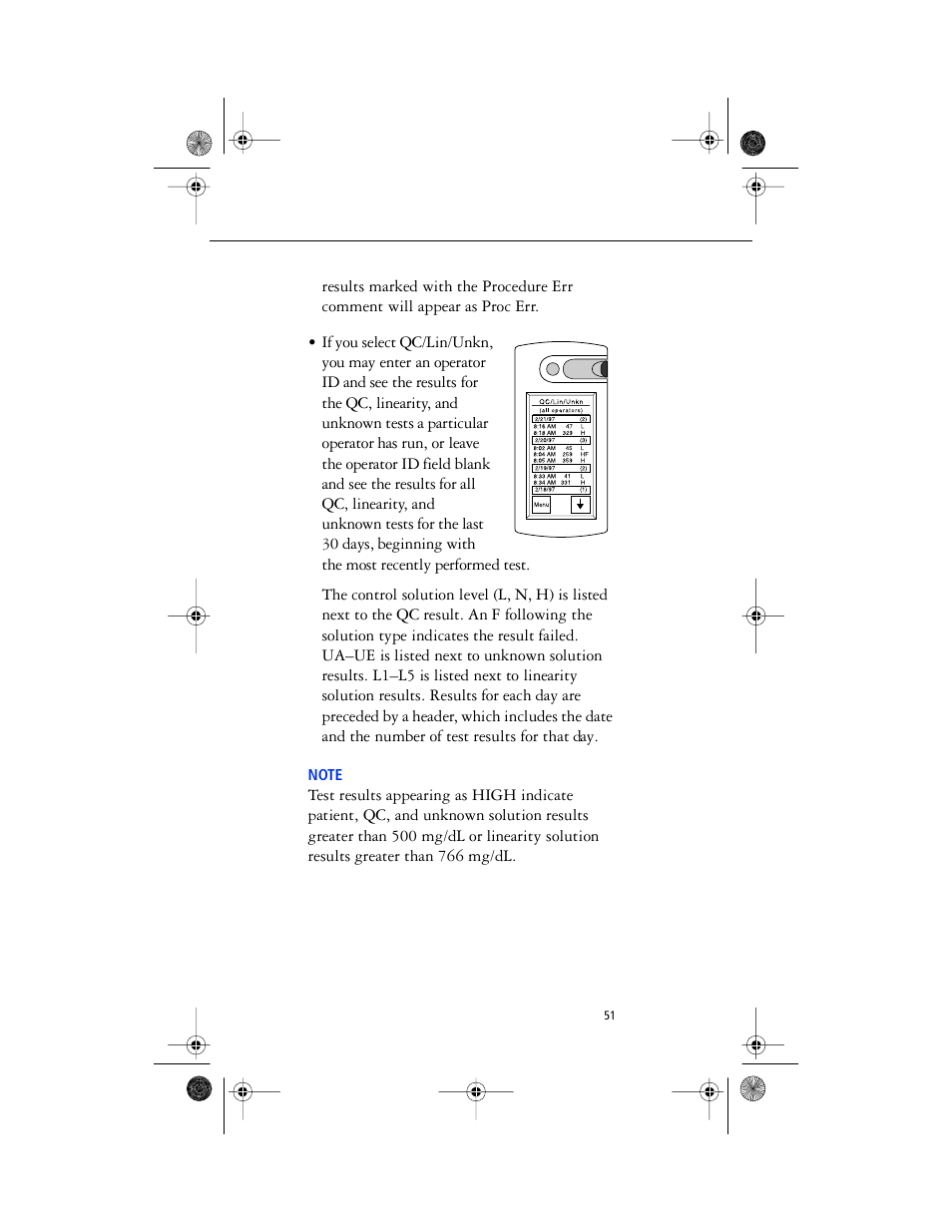 Notes* - note | Lifescan SureStep Pro User Manual | Page 63 / 117