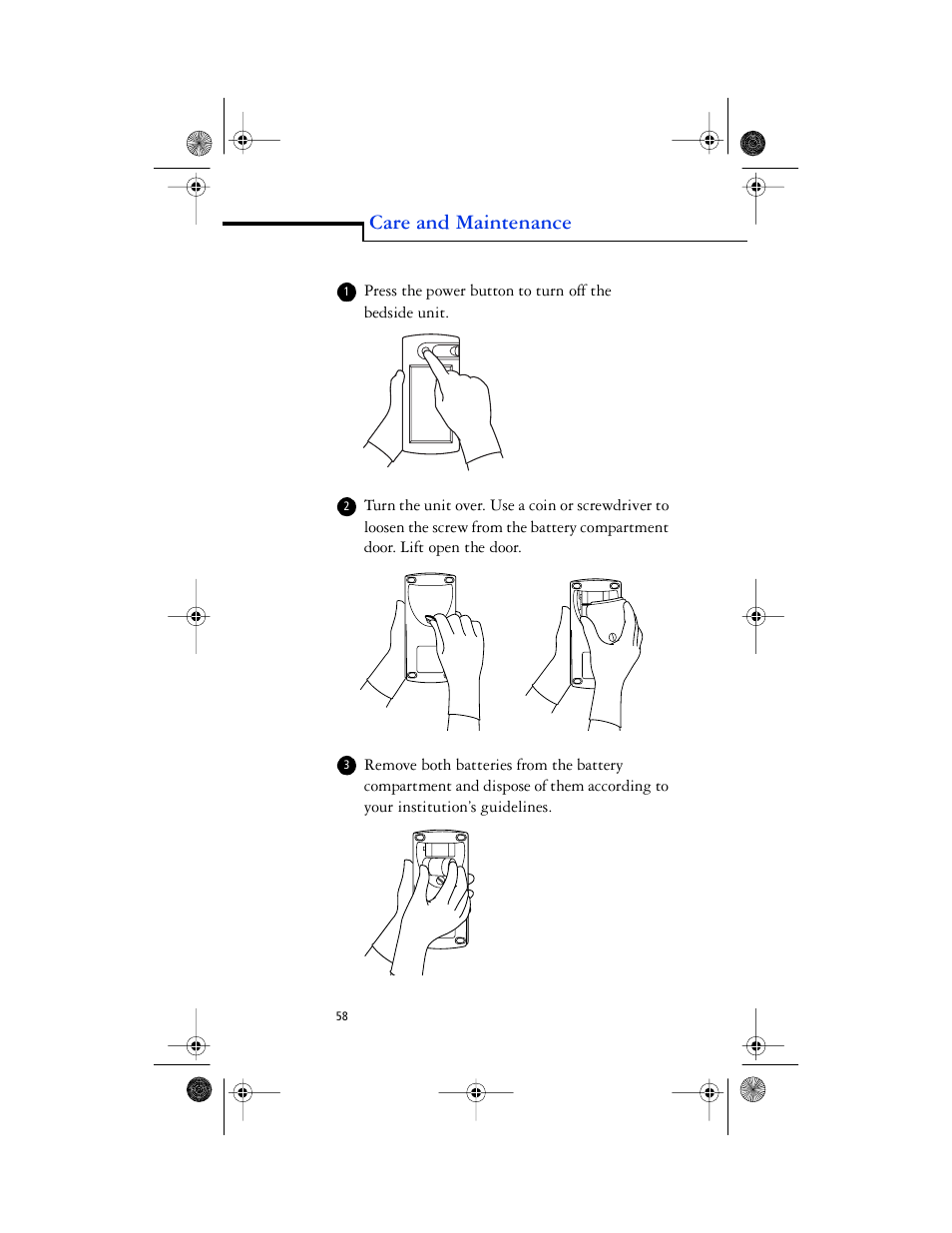Care and maintenance | Lifescan SureStep Pro User Manual | Page 70 / 117