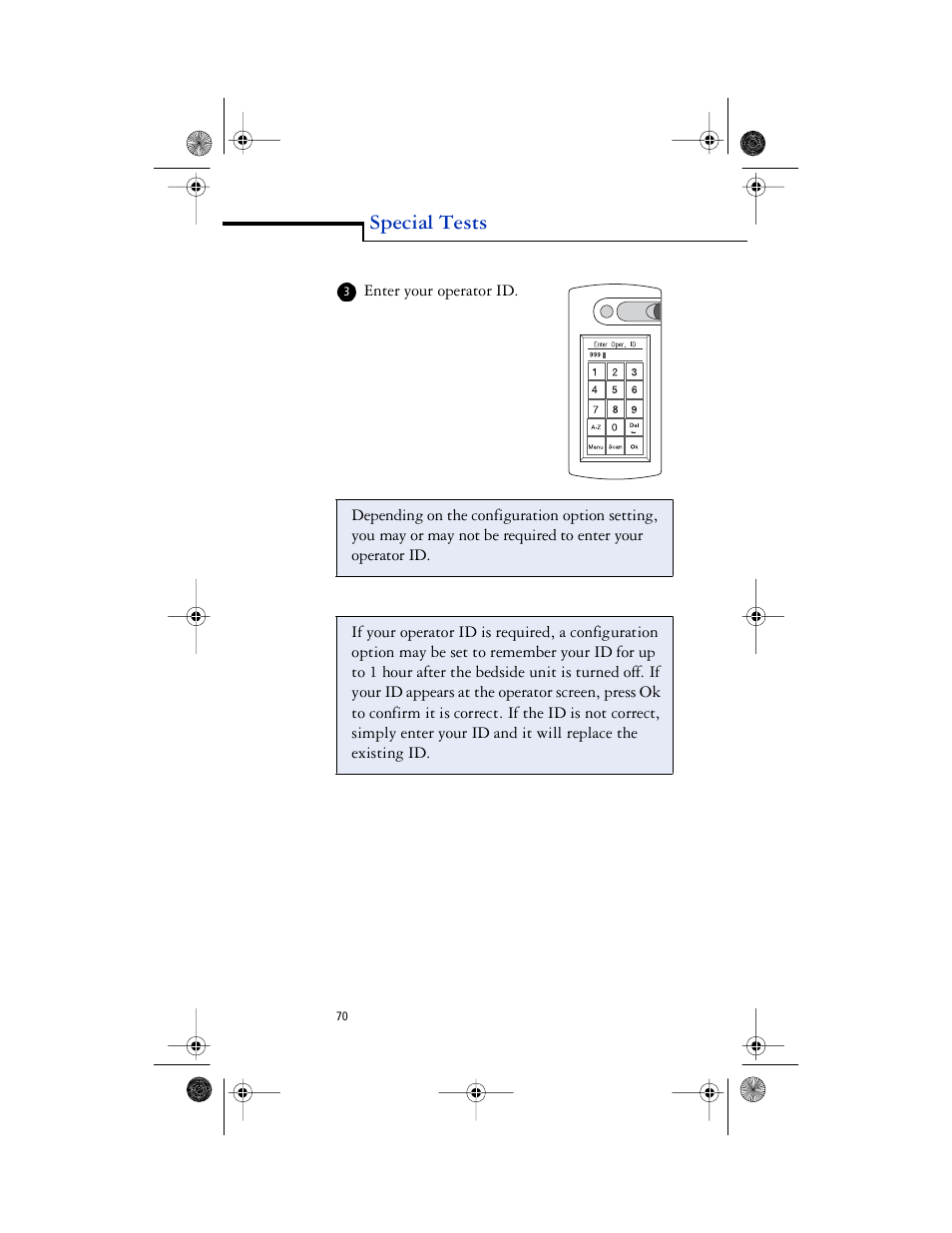 Body, Special tests | Lifescan SureStep Pro User Manual | Page 82 / 117