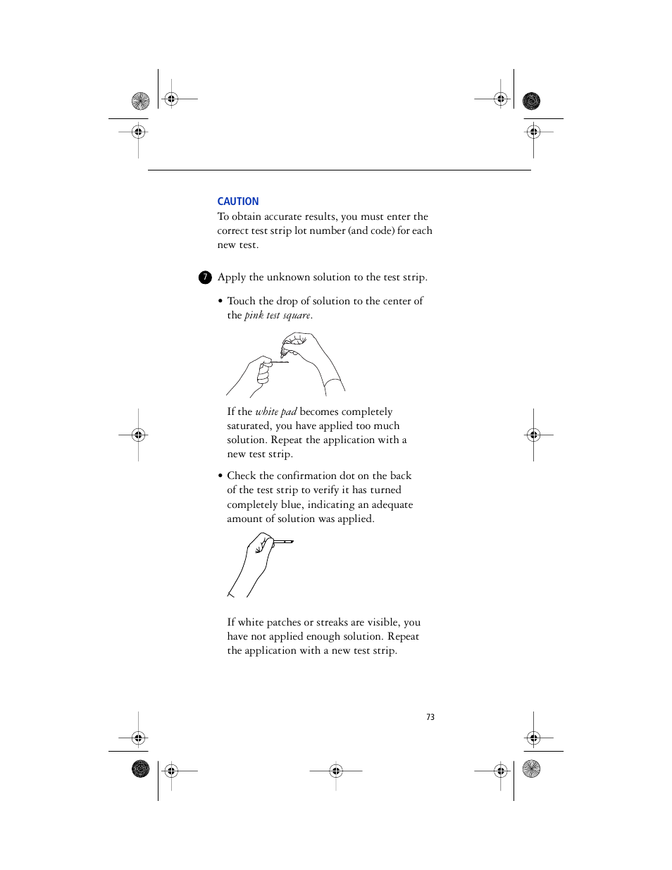 Caution* - caution | Lifescan SureStep Pro User Manual | Page 85 / 117