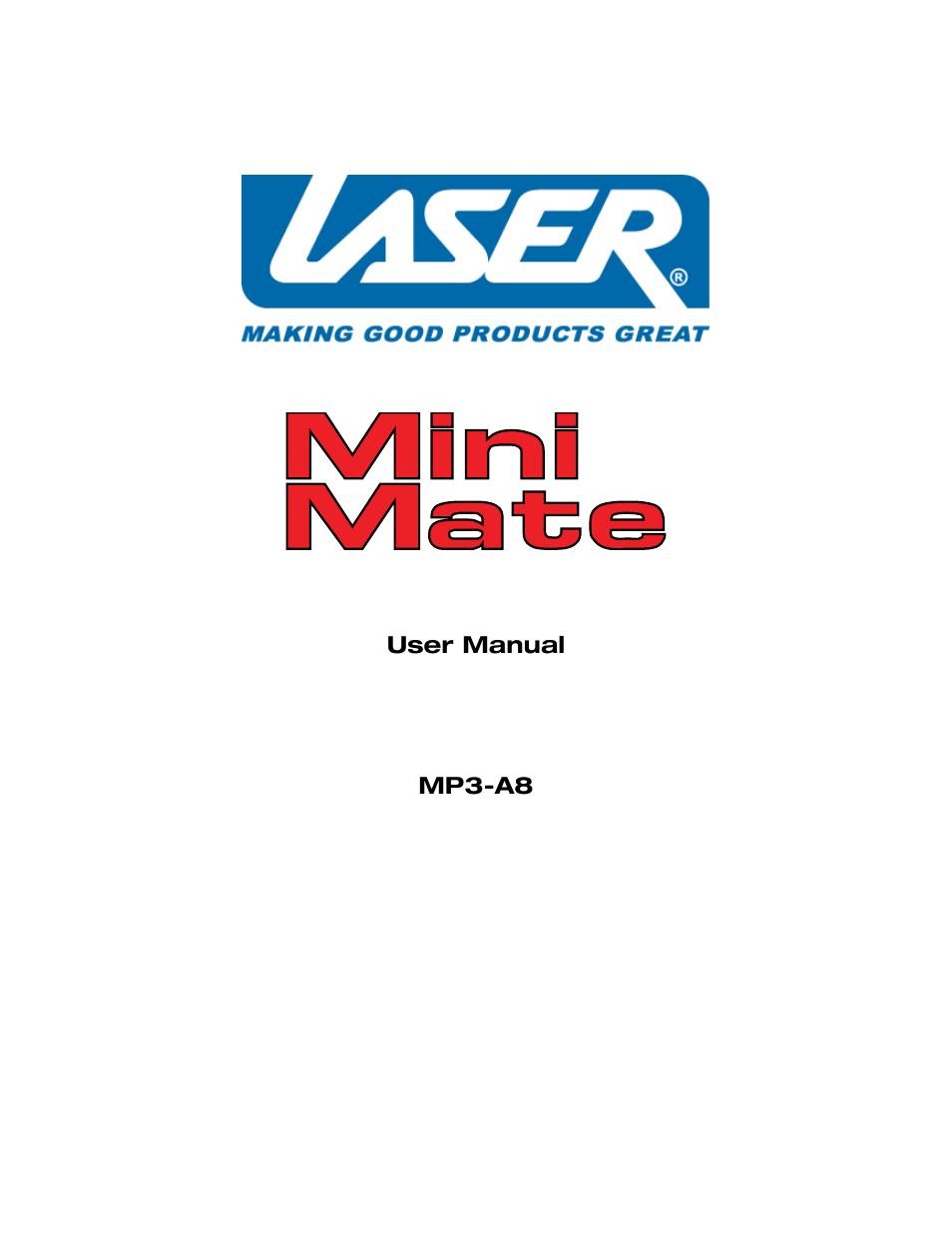 Laser Mini Mate MP3-2GA8 User Manual | 7 pages