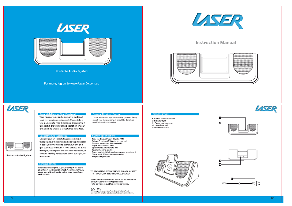Laser SPK-Q14PBD User Manual | 1 page