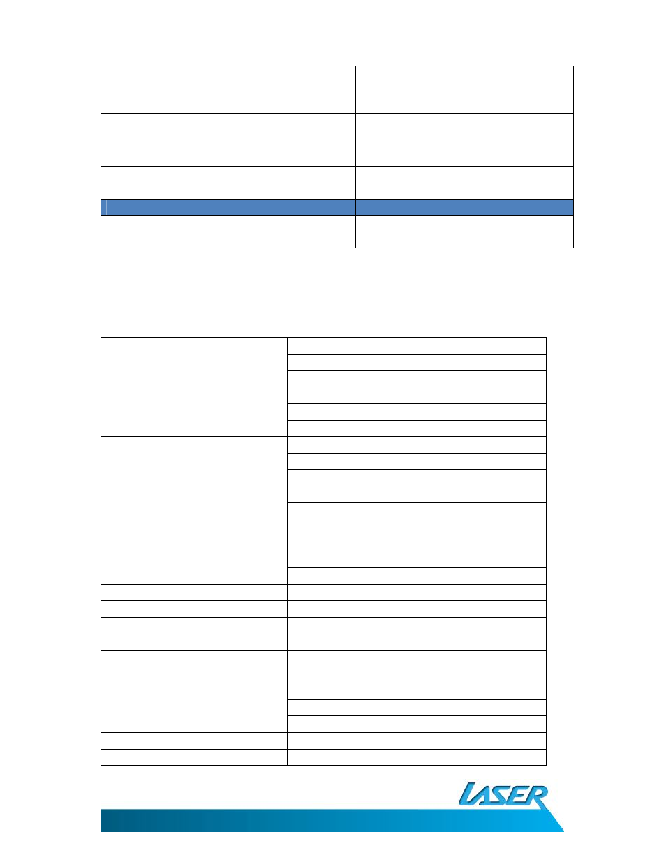 User manual, Ao-bthd, Specifications | Laser AO-BTHD User Manual | Page 11 / 13
