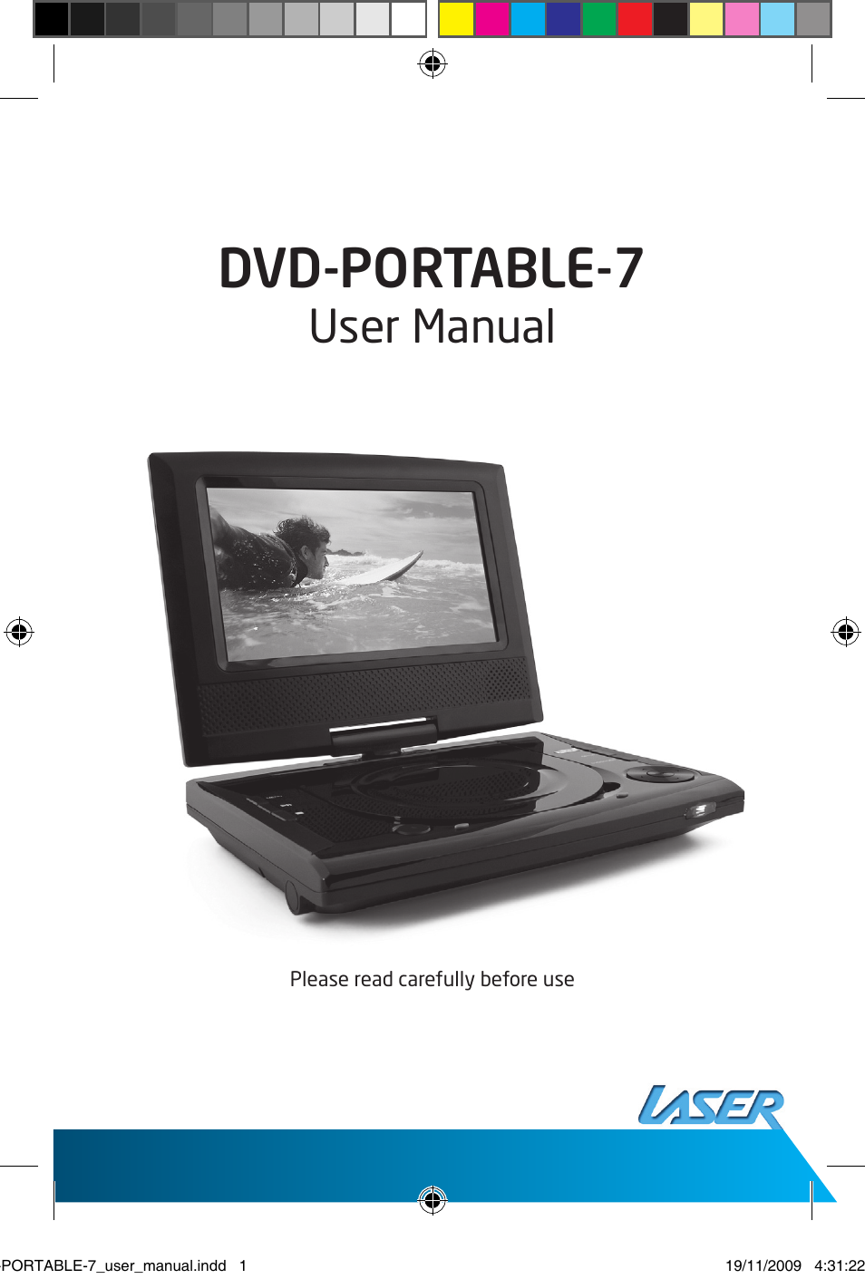 Laser DVD-PORTABLE-7 User Manual | 9 pages