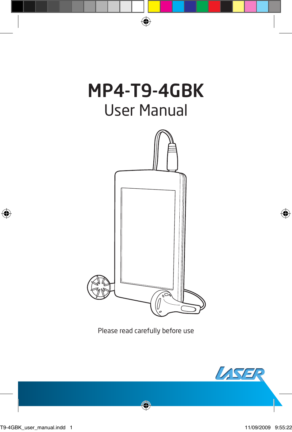 Laser MP4-T9-8GBK User Manual | 7 pages