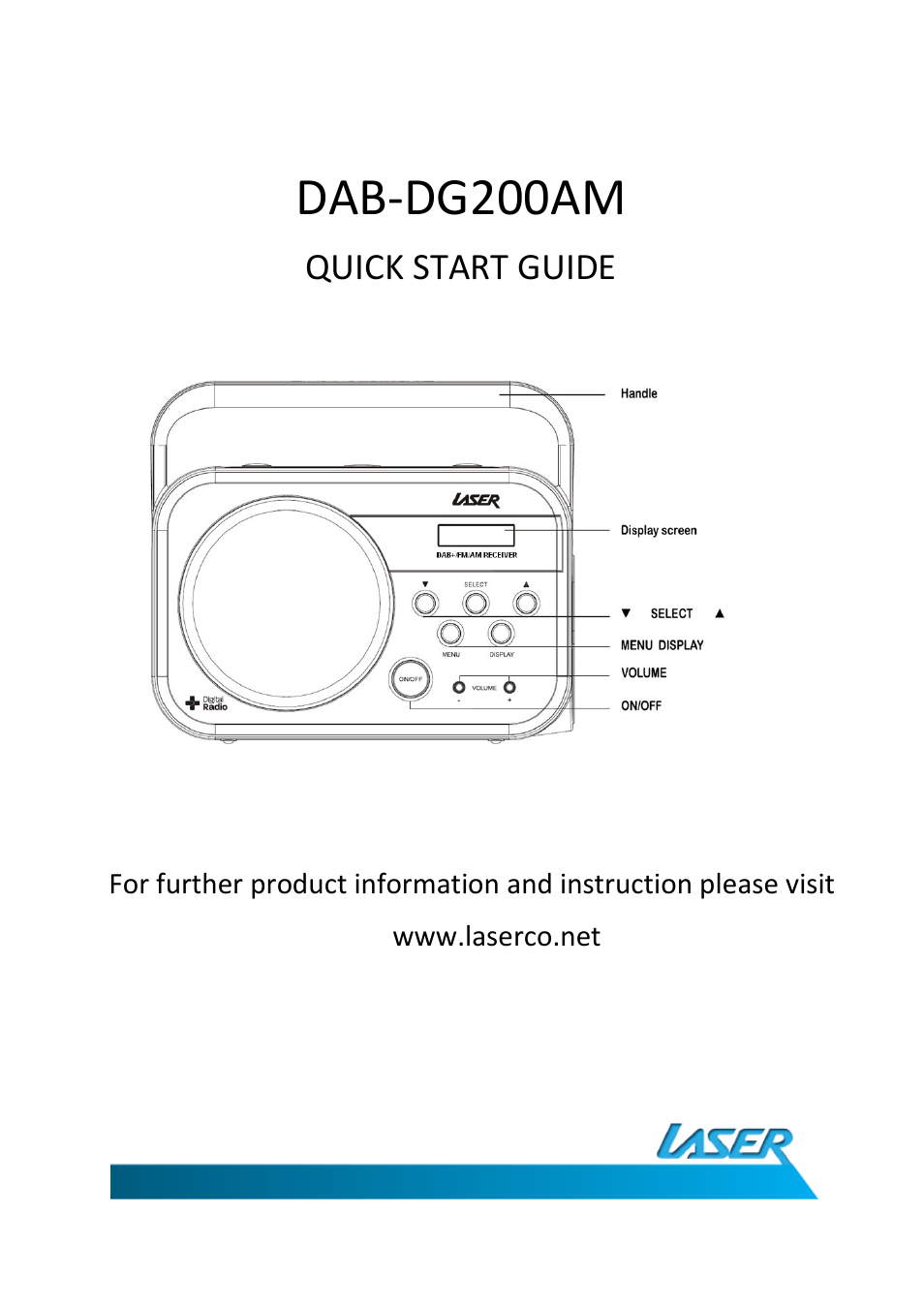 Laser DAB-DG200AM User Manual | 4 pages