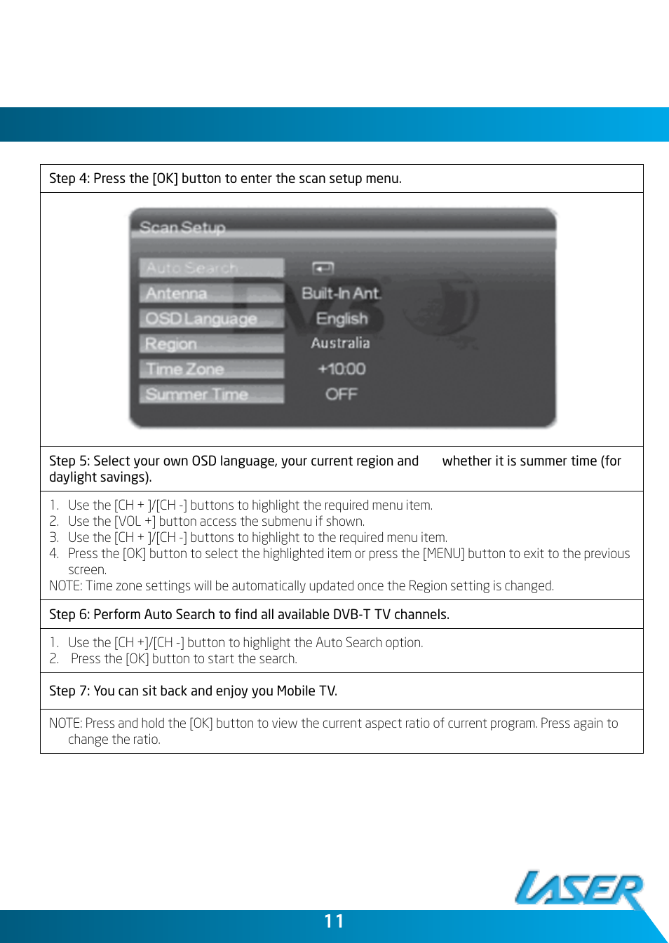 Laser DVBT-MP32 User Manual | Page 11 / 24