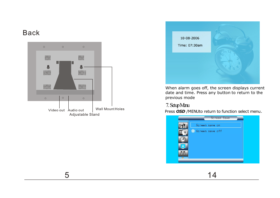 Т³гж 6, Back | Laser Hithot AM104L2007032801 User Manual | Page 6 / 10