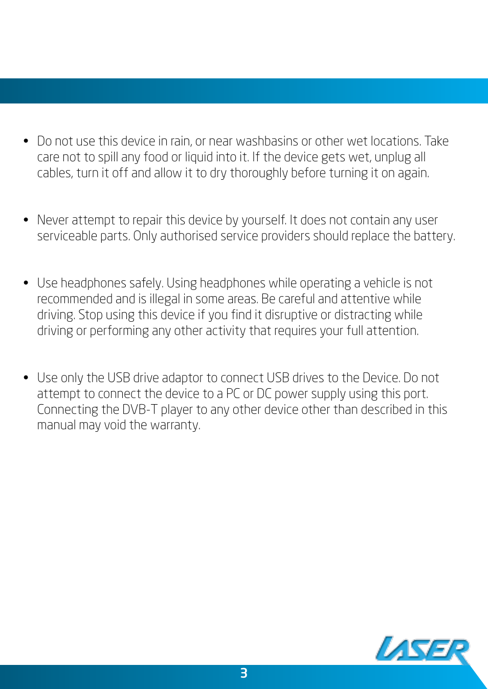 Laser DVBT-ST35 User Manual | Page 3 / 20