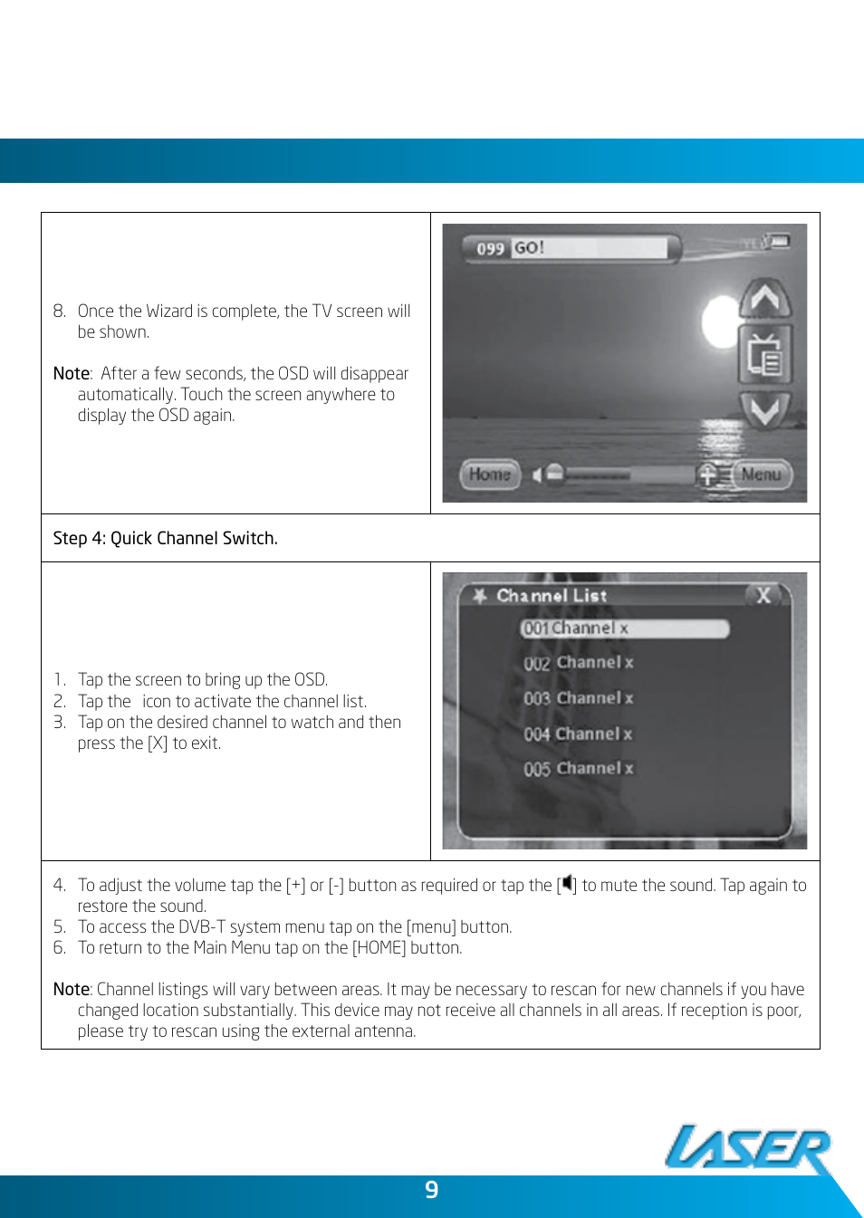Laser DVBT-ST35 User Manual | Page 9 / 20