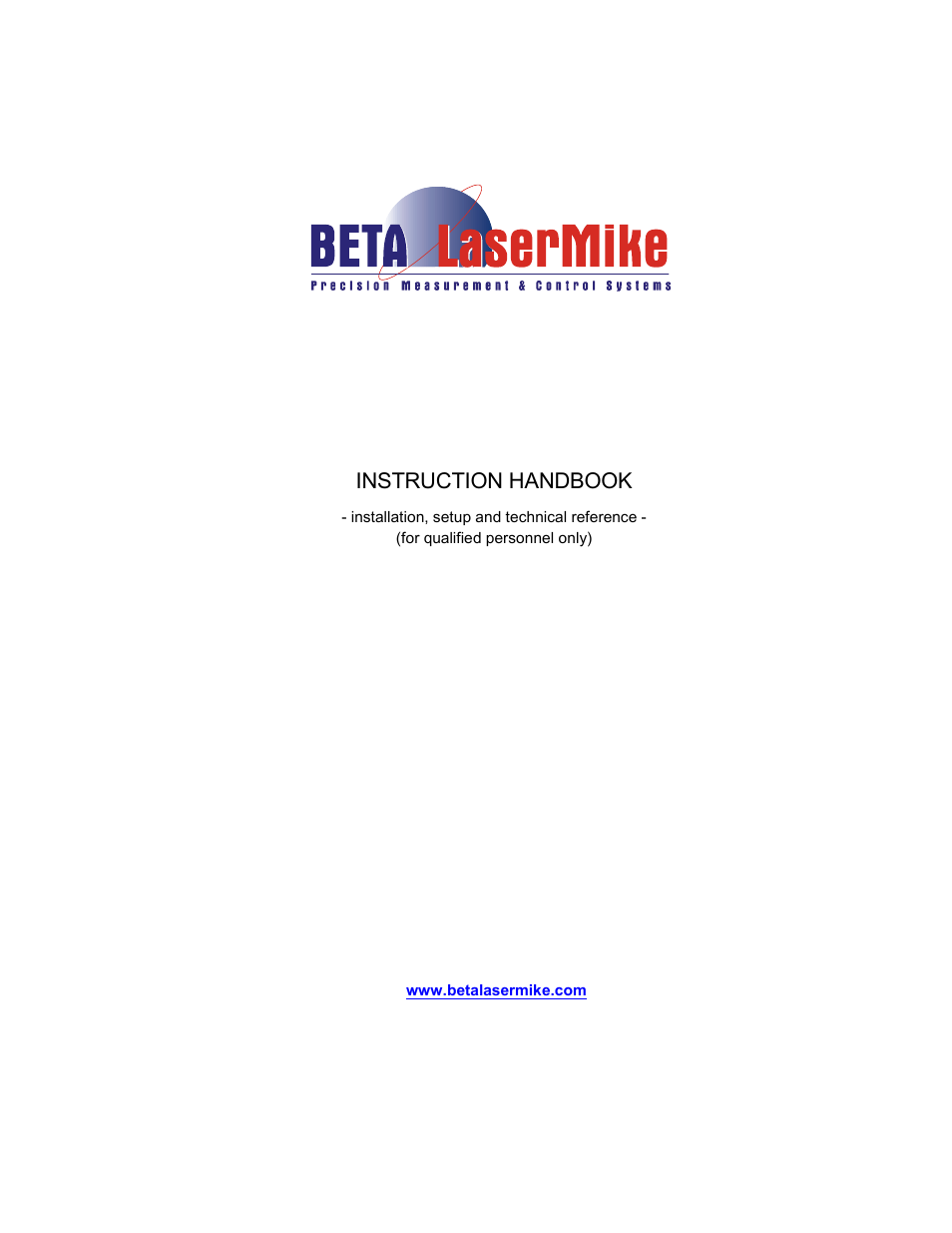 Laser beta lasermike LS8000-3 User Manual | 221 pages