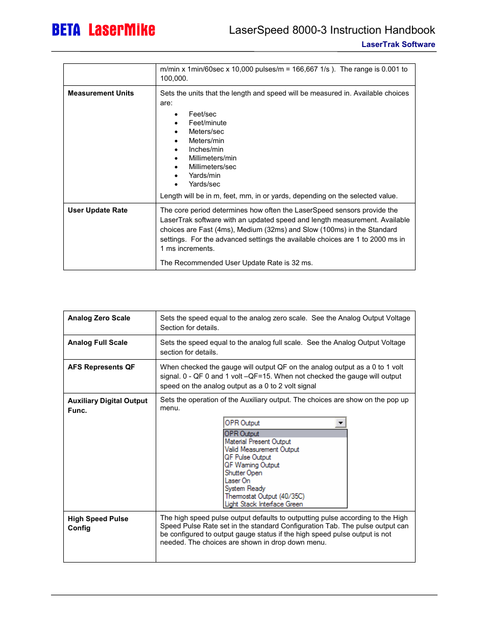 Laser beta lasermike LS8000-3 User Manual | Page 110 / 221