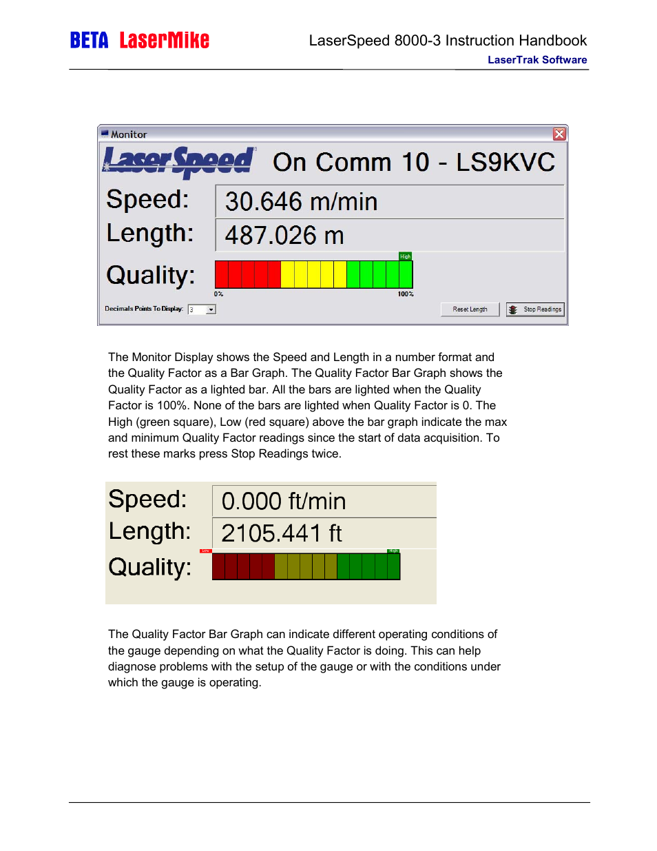 Laser beta lasermike LS8000-3 User Manual | Page 117 / 221