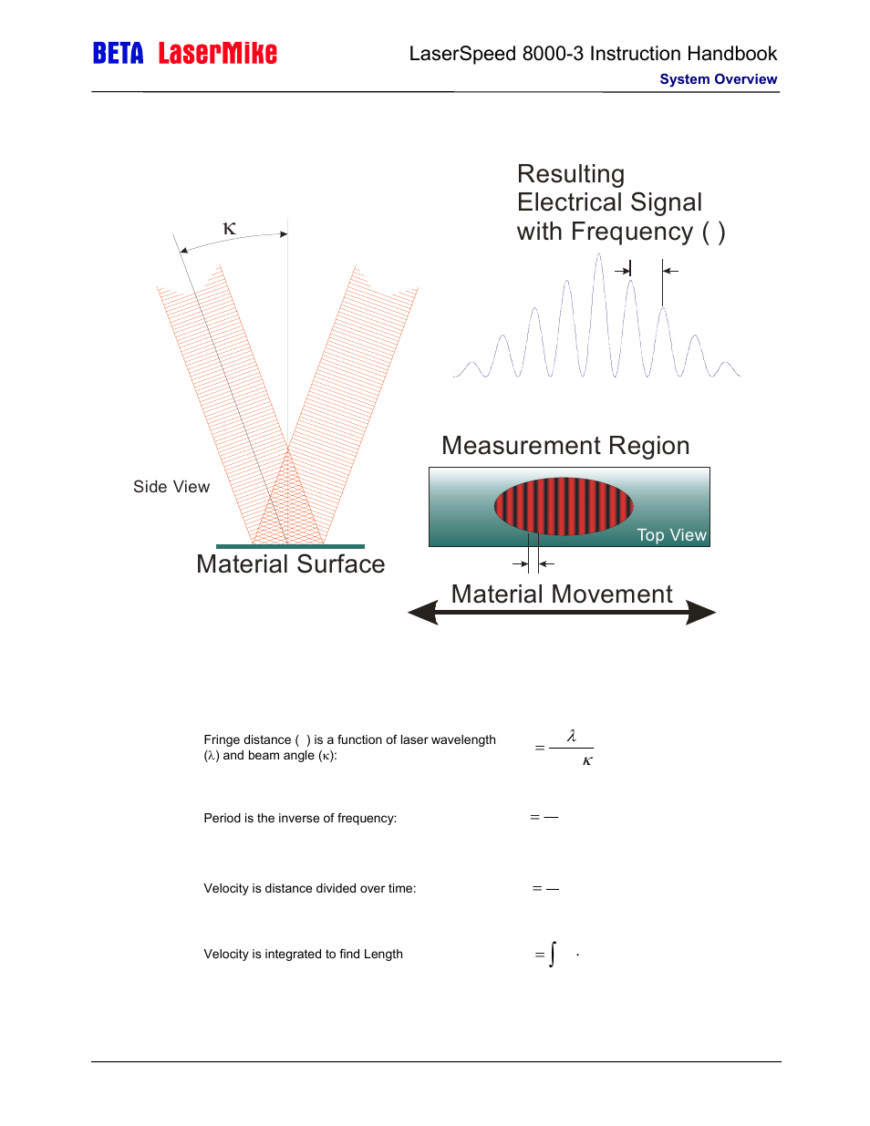 Material movement | Laser beta lasermike LS8000-3 User Manual | Page 15 / 221