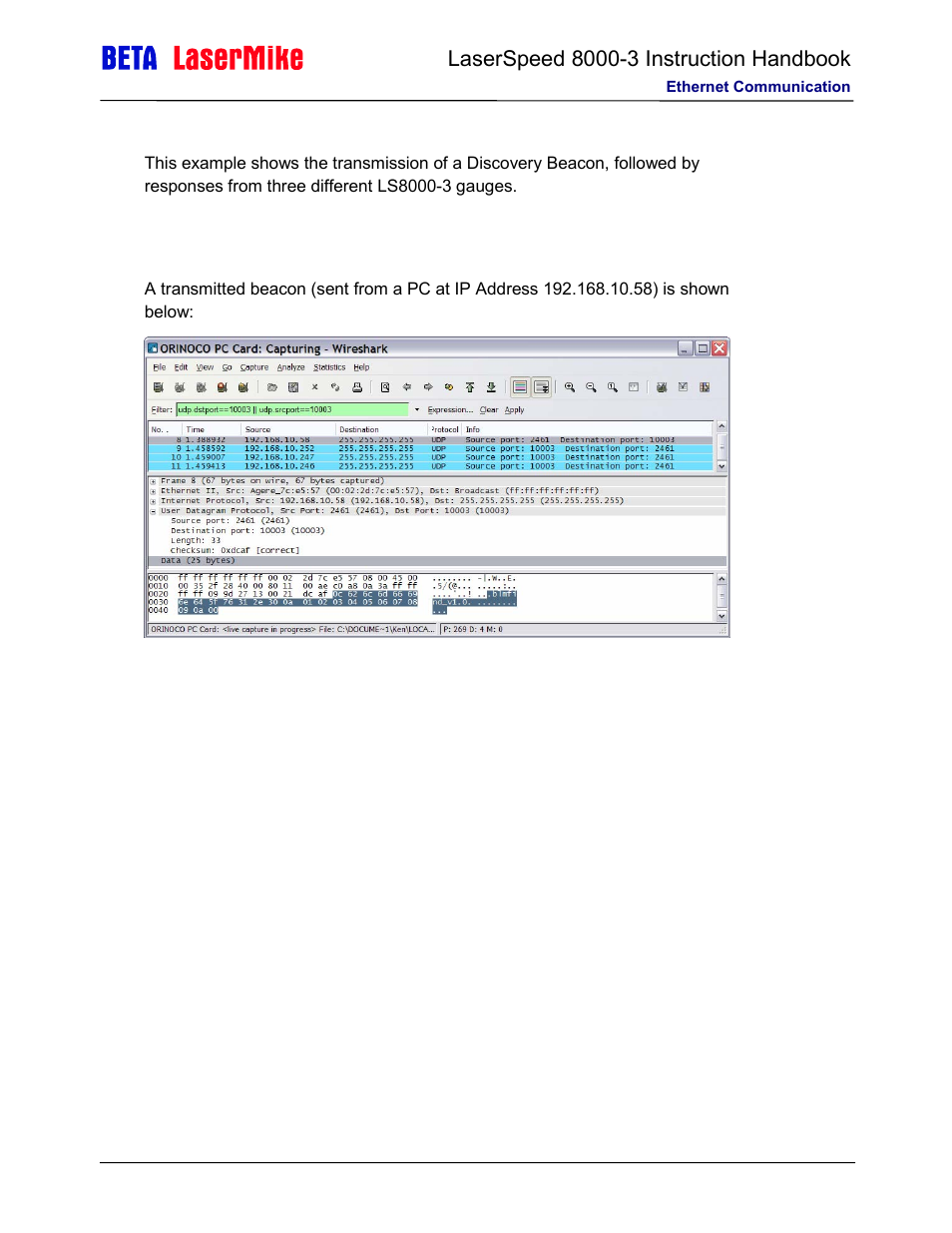 Laser beta lasermike LS8000-3 User Manual | Page 178 / 221