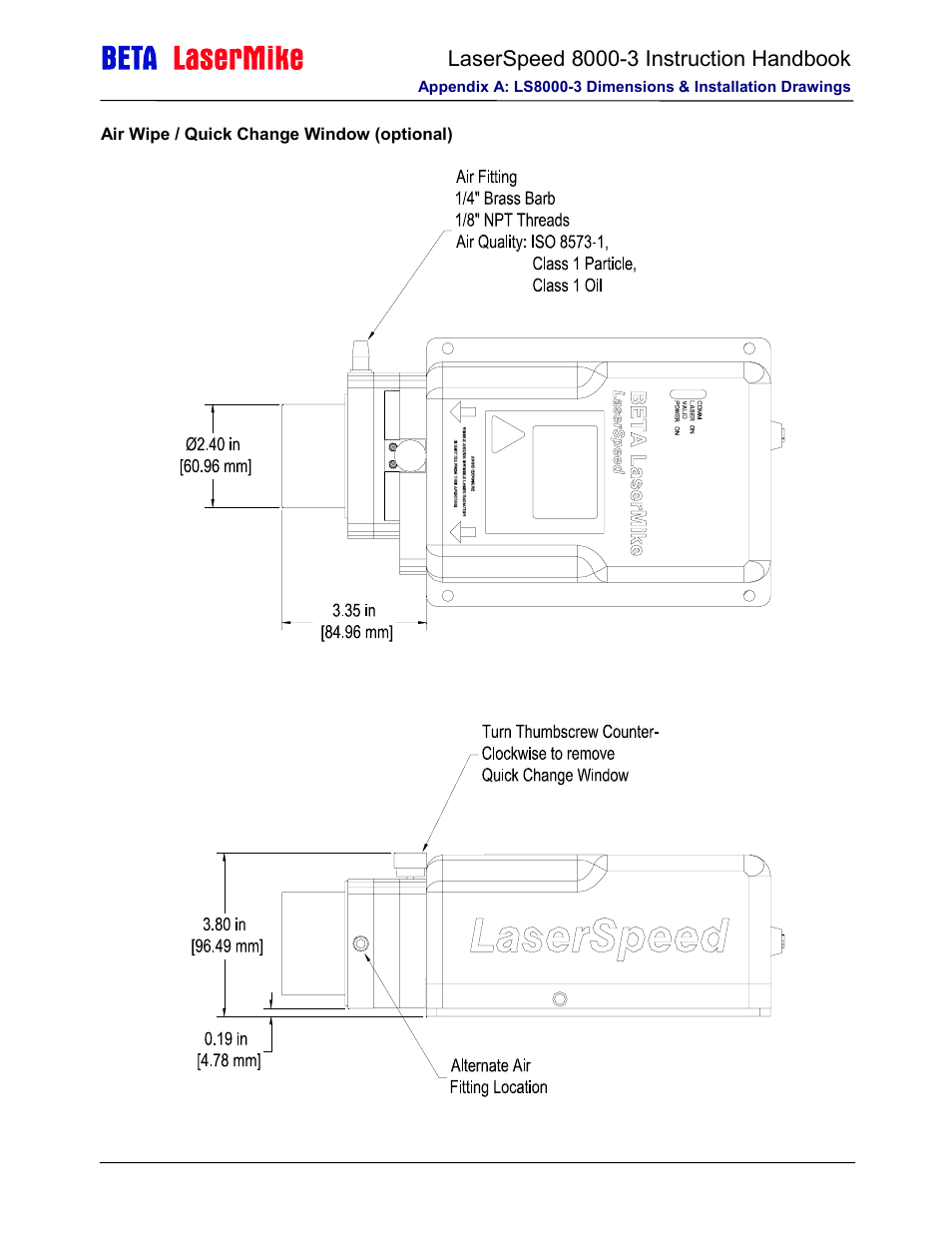 Laser beta lasermike LS8000-3 User Manual | Page 191 / 221