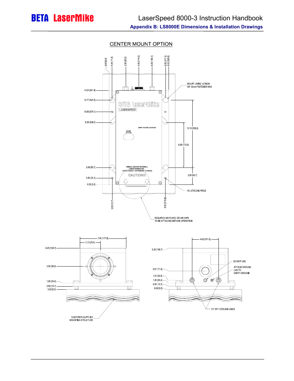 Laser beta lasermike LS8000-3 User Manual | Page 193 / 221