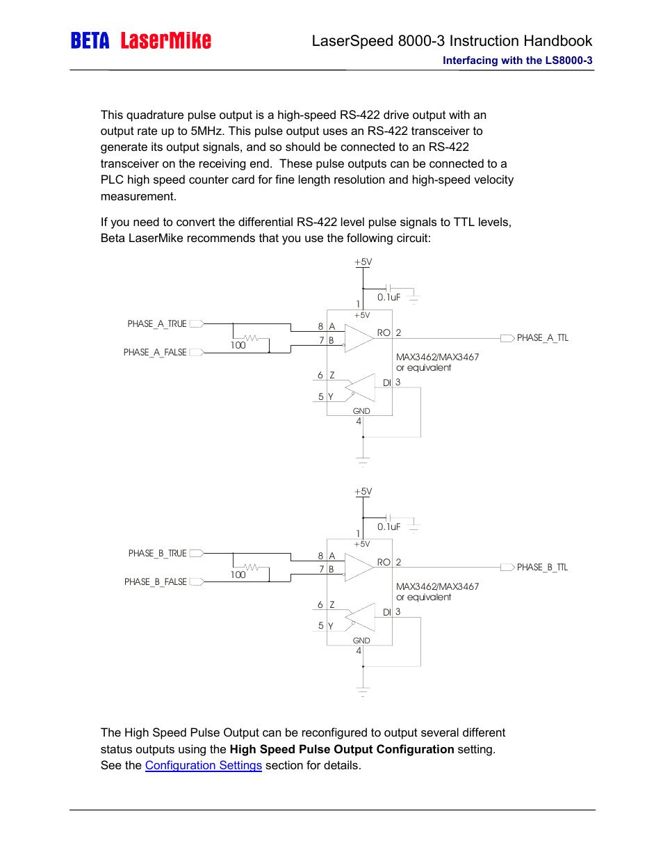 Laser beta lasermike LS8000-3 User Manual | Page 37 / 221