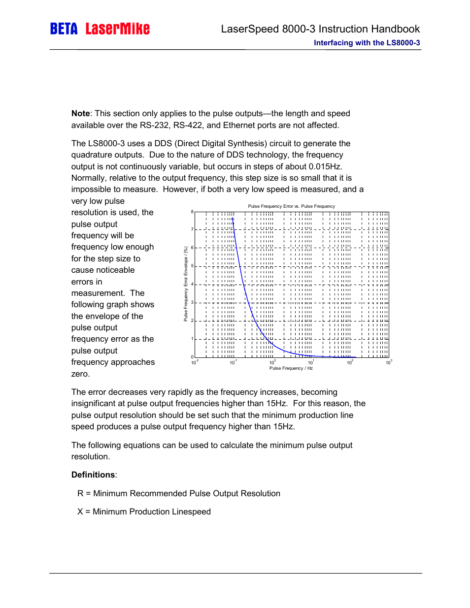 Laser beta lasermike LS8000-3 User Manual | Page 41 / 221