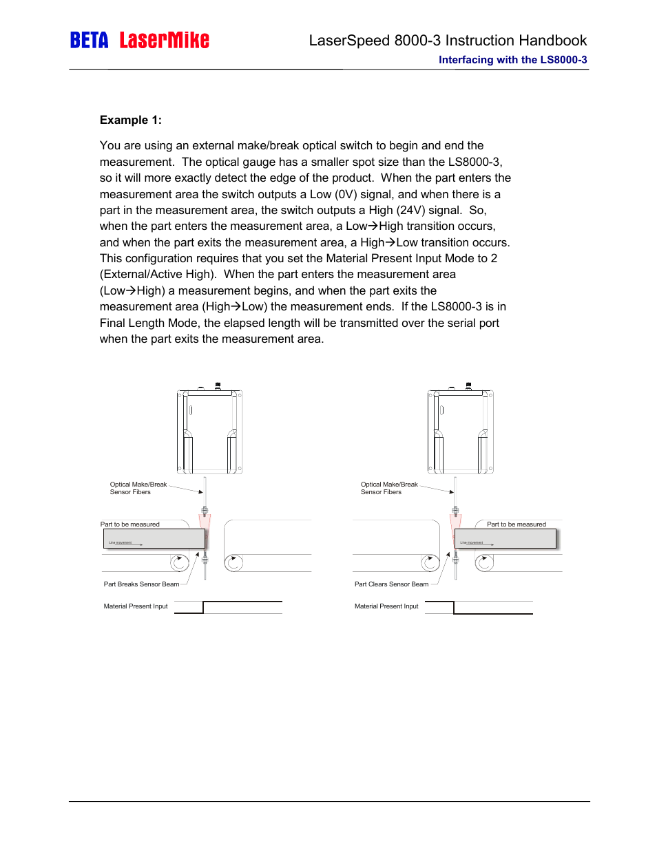 Laser beta lasermike LS8000-3 User Manual | Page 45 / 221