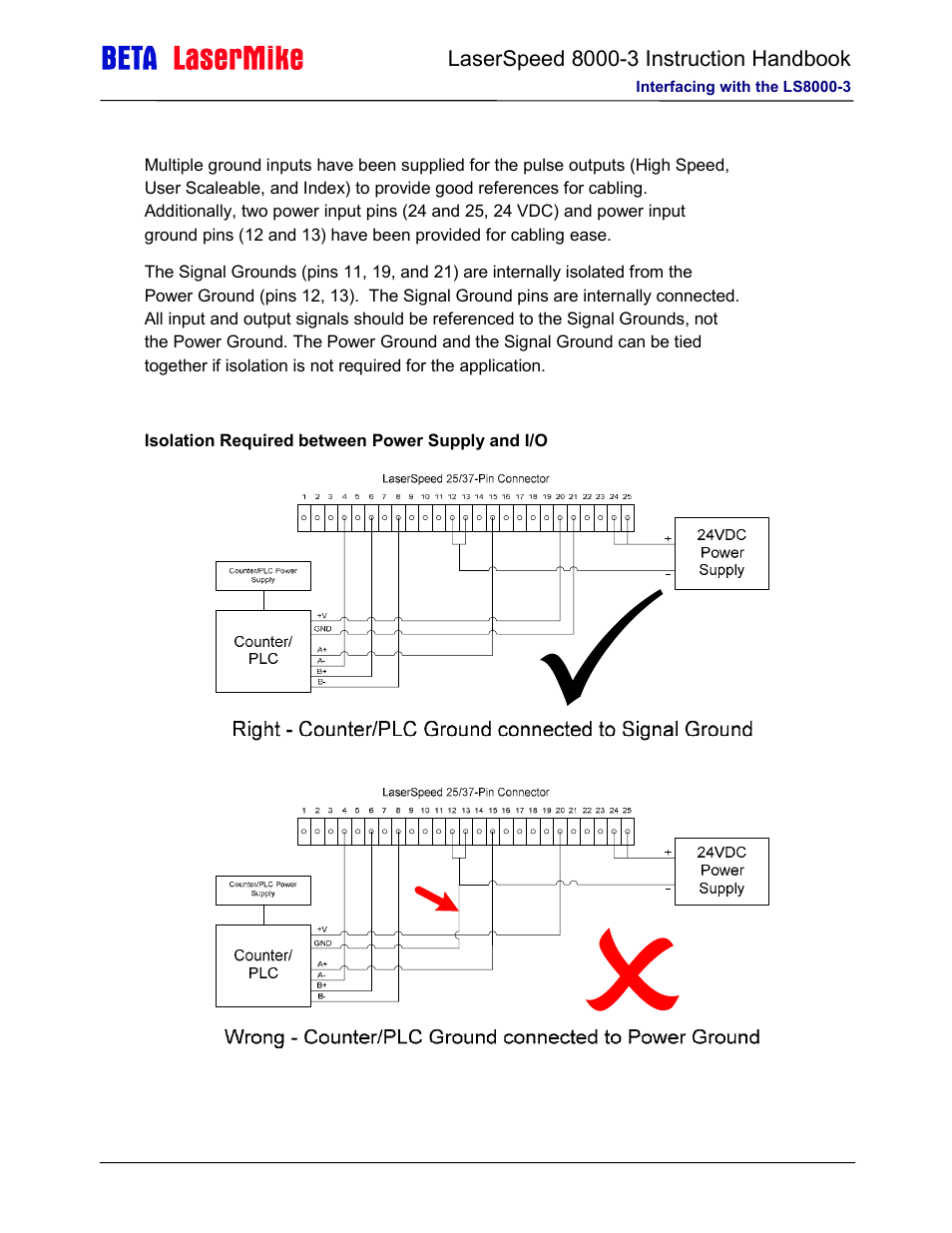 Laser beta lasermike LS8000-3 User Manual | Page 49 / 221