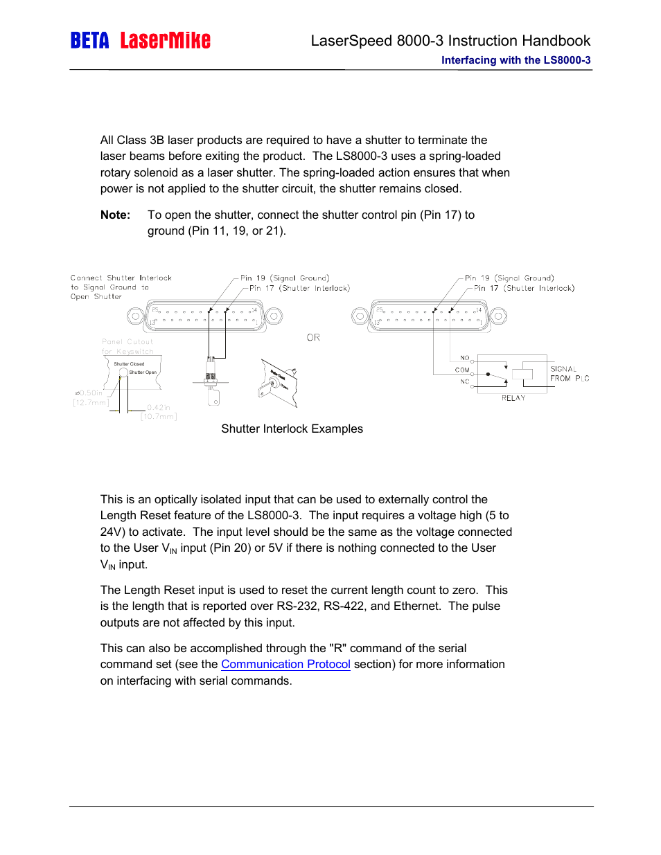 Laser beta lasermike LS8000-3 User Manual | Page 53 / 221