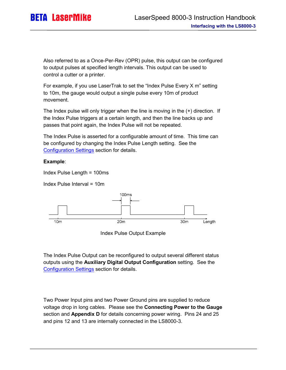 Laser beta lasermike LS8000-3 User Manual | Page 55 / 221