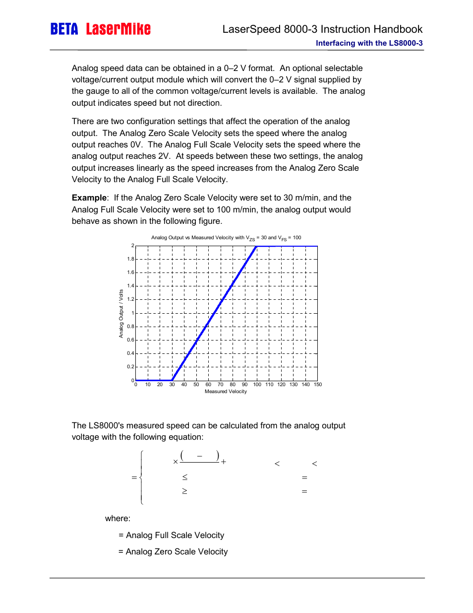 Laser beta lasermike LS8000-3 User Manual | Page 58 / 221