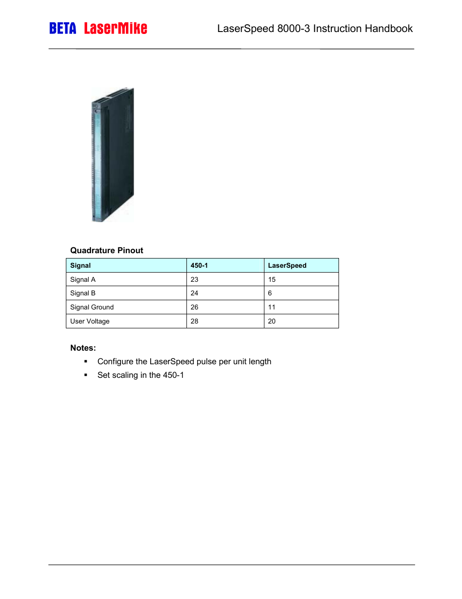 Siemens counter module 450-1 | Laser beta lasermike LS8000-3 User Manual | Page 92 / 221