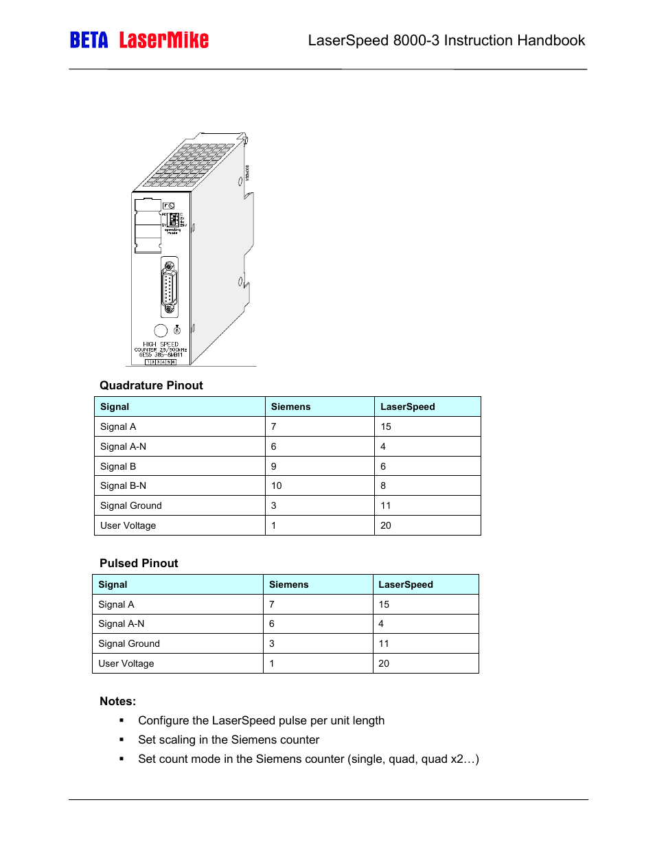 Laser beta lasermike LS8000-3 User Manual | Page 93 / 221