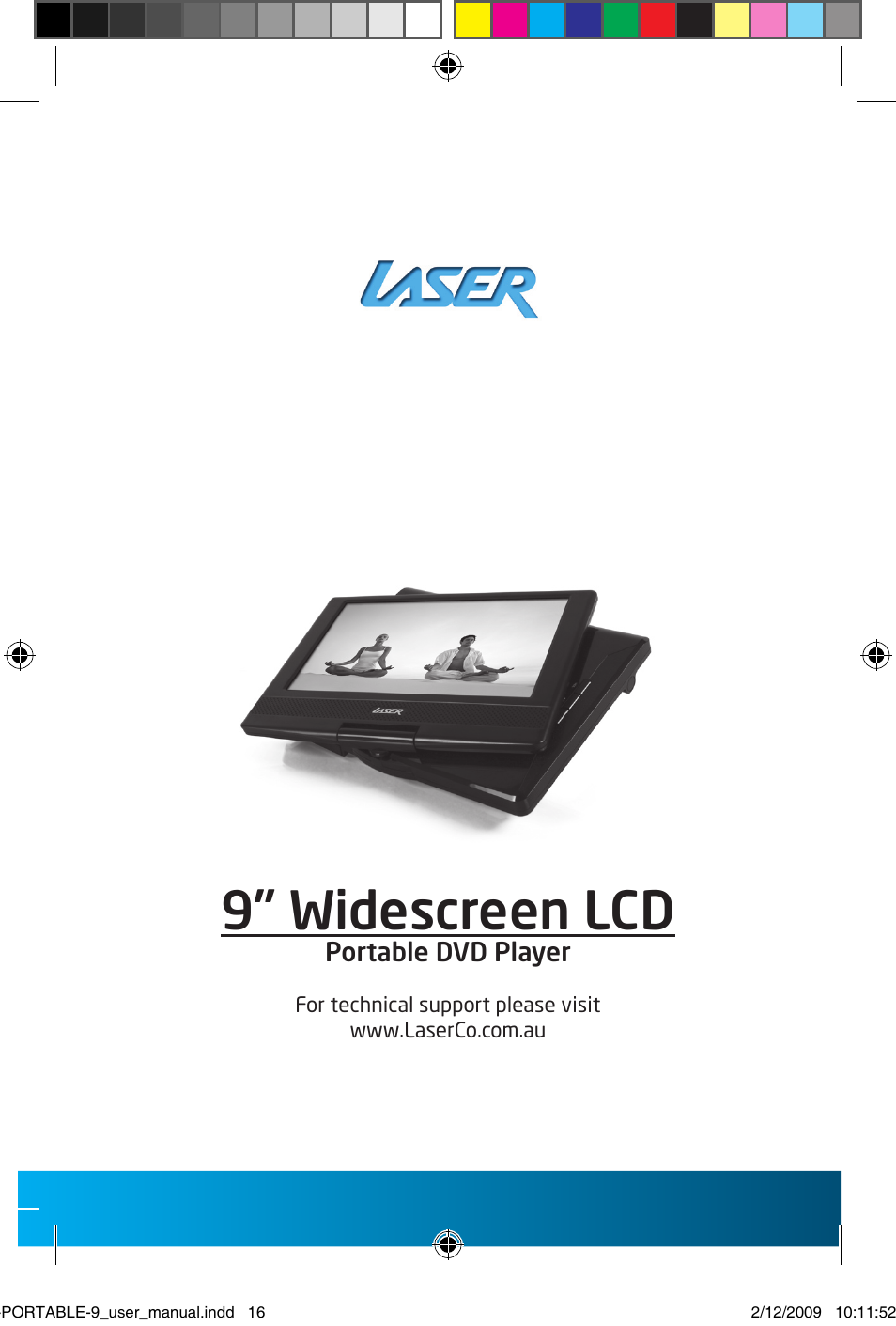 9” widescreen lcd | Laser DVD-PORTABLE-9 User Manual | Page 9 / 9