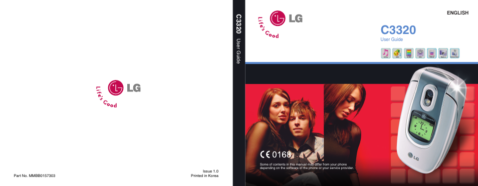 Life is good LG MOBILE PHONE C3320 User Manual | 76 pages