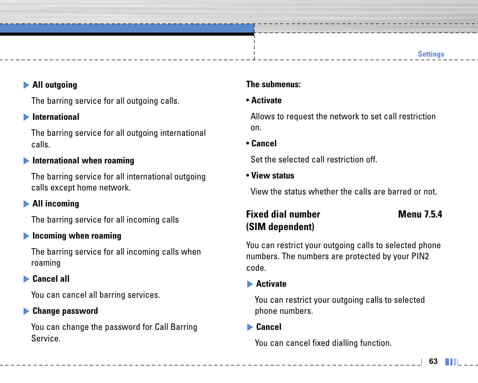 Life is good LG MOBILE PHONE C3320 User Manual | Page 64 / 76