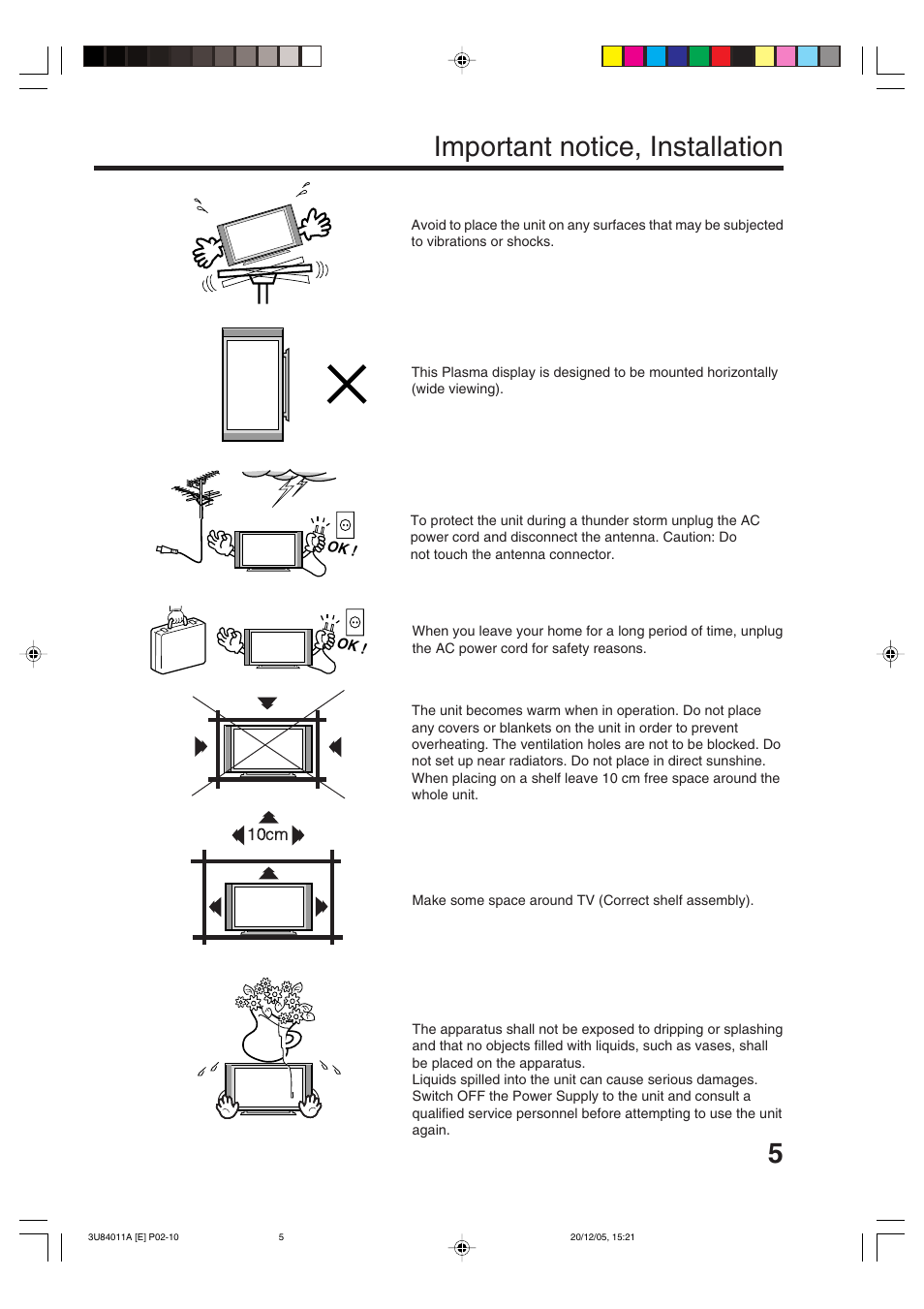 5important notice, installation | Lenco Marine PL 4201 User Manual | Page 5 / 40