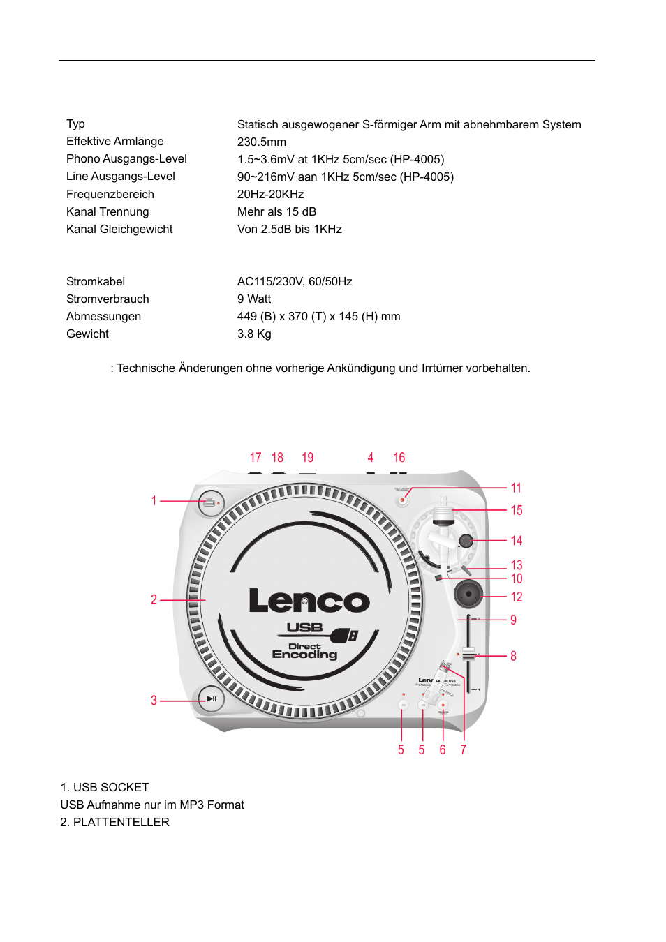Lenco Marine L-80 USB User Manual | Page 13 / 45