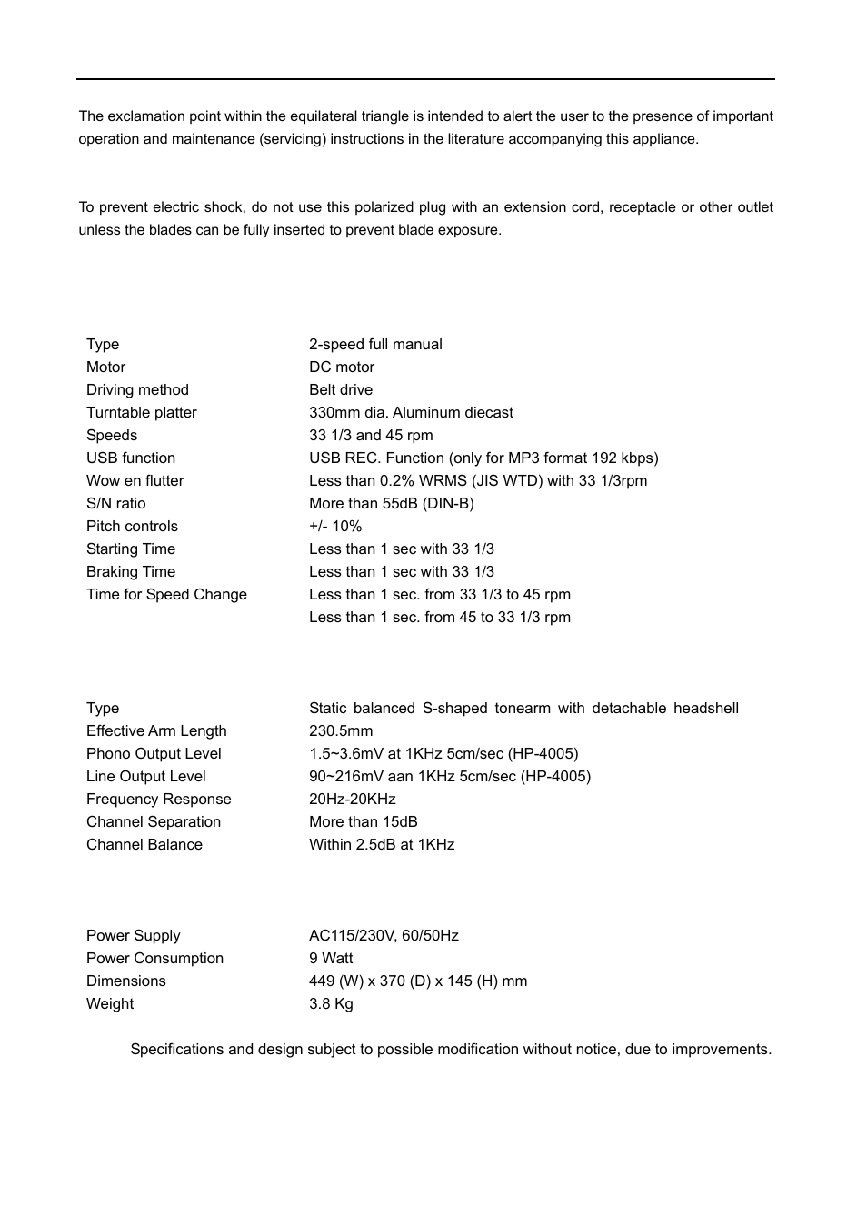 Lenco Marine L-80 USB User Manual | Page 3 / 45