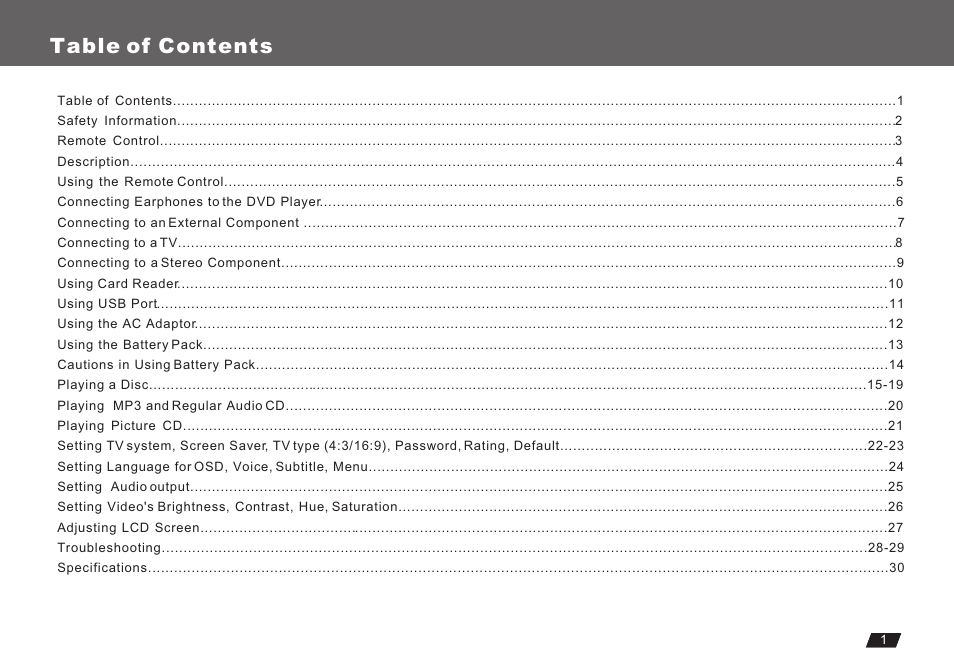 Lenco Marine DVP-722 User Manual | Page 3 / 33