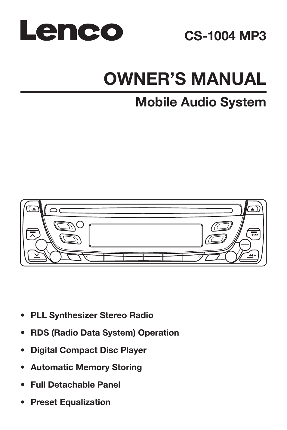 Lenco Marine CS-1004 User Manual | 19 pages