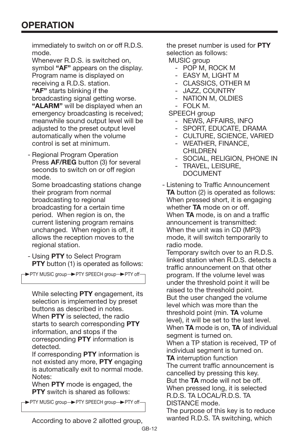 Operation | Lenco Marine CS-1004 User Manual | Page 12 / 19