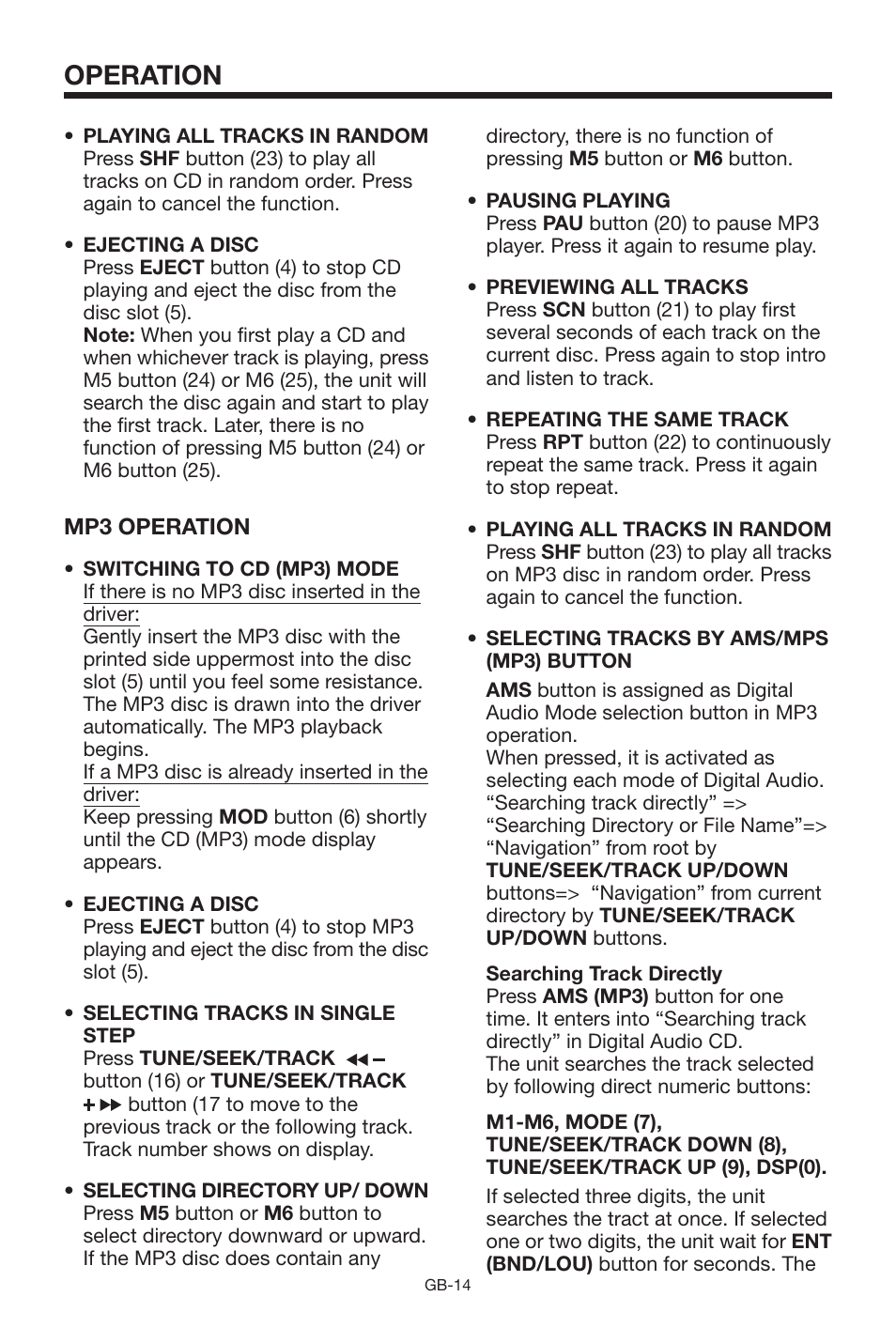 Operation | Lenco Marine CS-1004 User Manual | Page 14 / 19