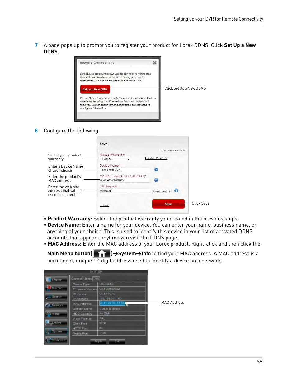 LOREX Technology DIGITAL VIDEO SURVEILLANCE RECORDER LH010 ECO BLACKBOX SERIES User Manual | Page 71 / 128