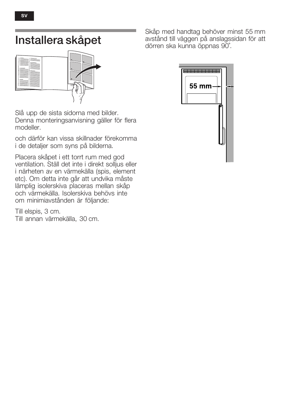 Installera skåpet | Bosch KGN 36A63 User Manual | Page 18 / 36