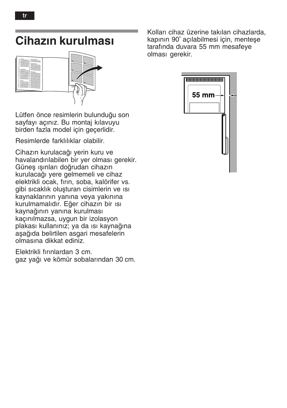 Cihazn kurulmas | Bosch KGN 36A63 User Manual | Page 28 / 36