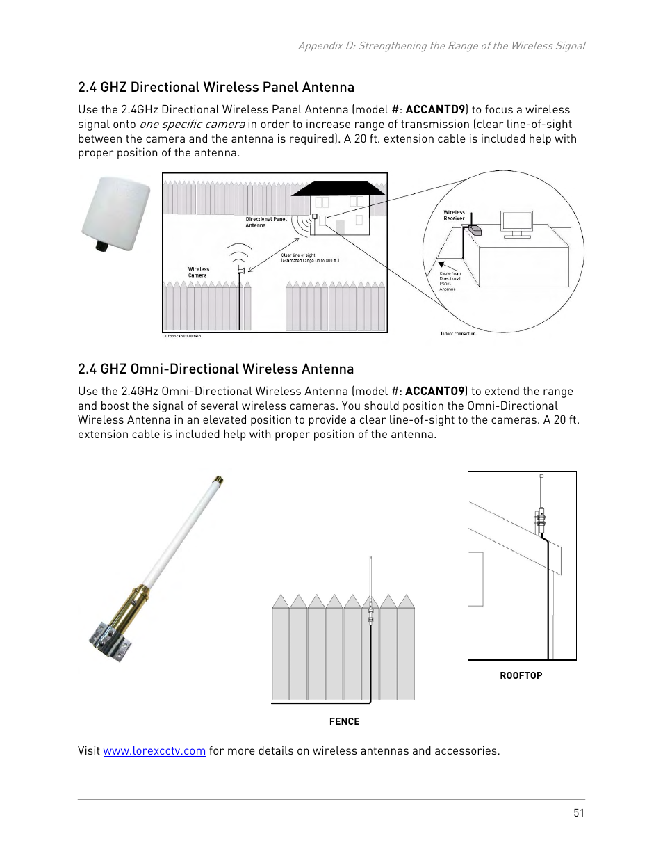 LOREX Technology LW2301 User Manual | Page 55 / 64